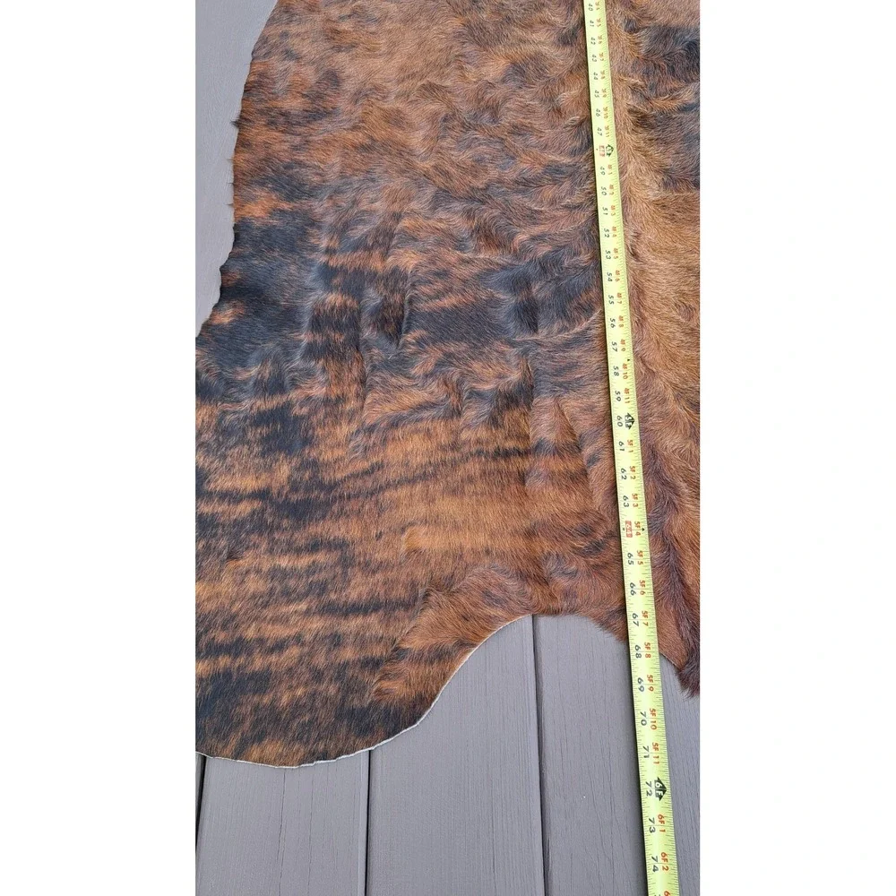 Genuine Brazilian Dark Brindle Cowhide Rug